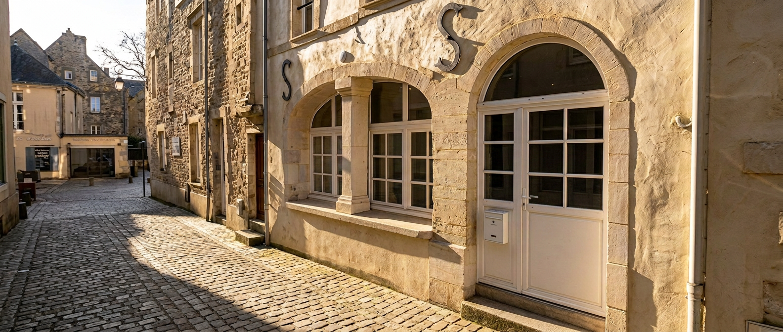 The Wine Tasting Room storefront in Bayeux
